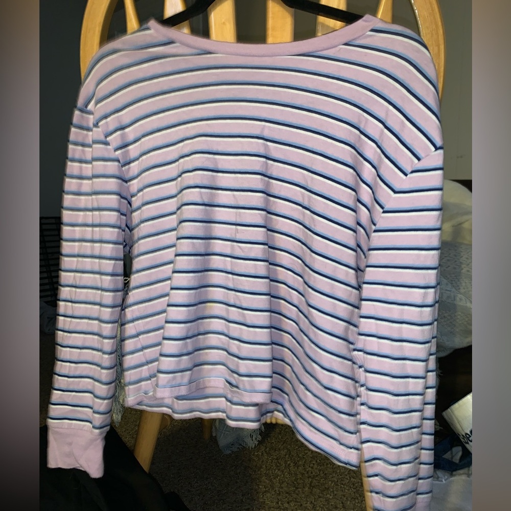 Striped crop tshirt